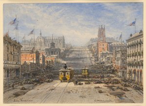 Gade i San Francisco af Eduard Hildebrandt