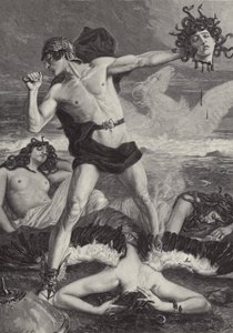 Perseus åbner Medusas hoved af Eduard Kaempffer