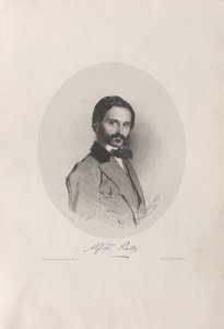 Portræt af cellisten og komponisten Alfredo Piatti 1822-1901, 1858.