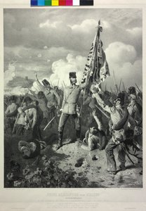 Prins Alexander af Hessen k. k. feltmarskal løjtnant i slaget på Mincio ved Solferino den 24. juni 1859 af Eduard Kaiser