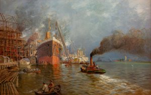 Szczecin Vulcan skibsværftet af Eduard Krause Wichmann