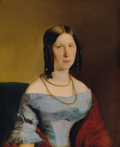 portræt af en dame af Eduard Swoboda