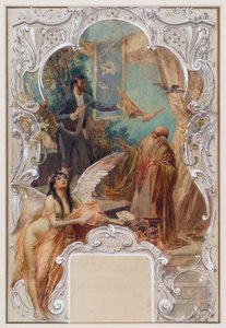 Conjurer (udkast til et vægmaleri i Varieté Ronacher, Wien)