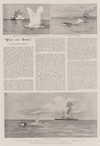 HMS Crescent, kommanderet af HRH, hertugen af York, til søs