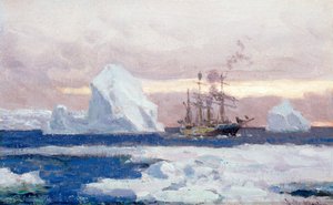 Den argentinske korvet Uruguay i Antarktis