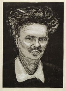 August Strindberg af Edvard Munch