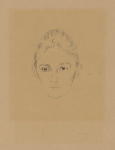 Fra mappen »Fra Max Lindes hus«: Marie Linde af Edvard Munch