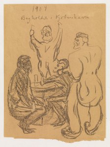 Bagholdet i København af Edvard Munch