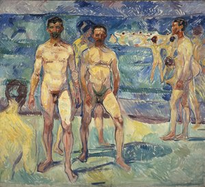 Badende Mænd af Edvard Munch