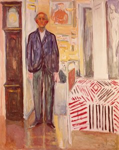 Mellem uret og sengen af Edvard Munch