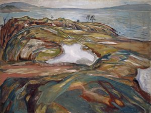 Kystlandskab, 1918 af Edvard Munch