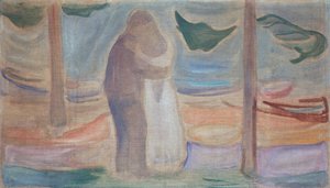 Par på stranden af Edvard Munch