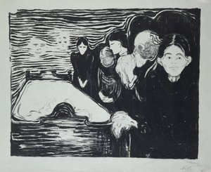 Døden Throes af Edvard Munch