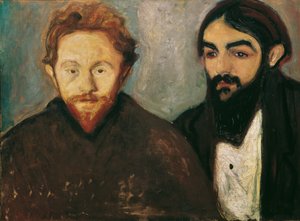 Maleren Paul Herrmann og lægen Paul Contard af Edvard Munch