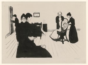 Døden på hospitalet af Edvard Munch