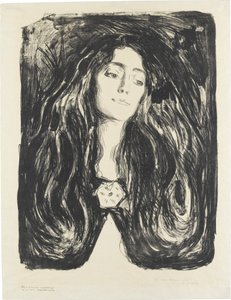 Brochen. Eva Mudocci af Edvard Munch