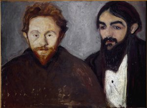 Dobbelt-portræt af Edvard Munch