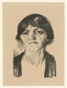 Kvindehoved af Edvard Munch