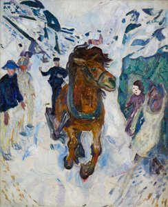 Galopperende hest af Edvard Munch