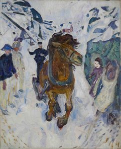 Galoperende hest af Edvard Munch