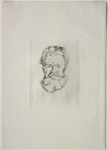 En mands hoved af Edvard Munch