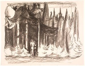 I skoven af Edvard Munch