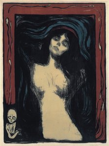 Madonna kærlig kvinde, 1895-1900 af Edvard Munch
