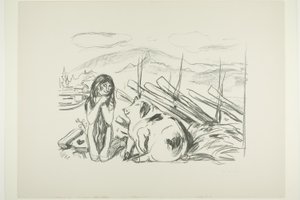 Omega og Grisen af Edvard Munch