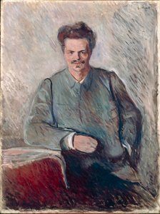 Portræt af Johan August Strindberg (olie på lærred) af Edvard Munch