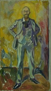 Portræt af professor Daniel Jacobson af Edvard Munch