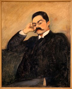Portræt af Thor Lutken (1863-1913) - Maleri af Edvard Munch (1863-1944), olie på lærred af Edvard Munch