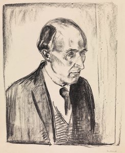 Portræt af komponisten Frederick Delius 1862-1934, 1920. af Edvard Munch