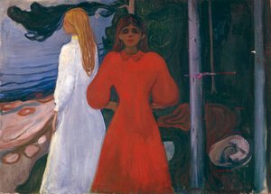 Rød og hvid af Edvard Munch