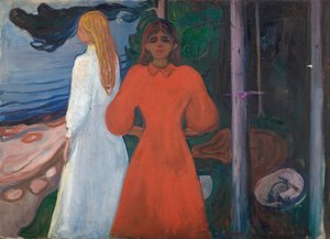 Rød og hvid af Edvard Munch