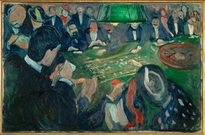 Roulettetable (olie på lærred) af Edvard Munch