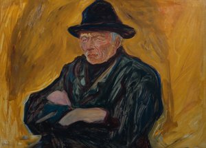 Sømand mod gul baggrund, ca. 1908 af Edvard Munch