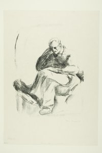 Siddende mand af Edvard Munch