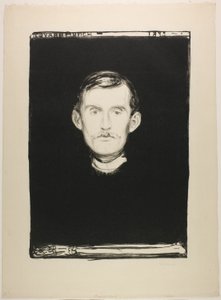 Selvportræt af Edvard Munch