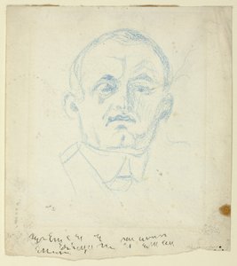 Selvportræt af Edvard Munch