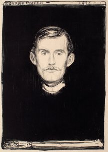 Selvportræt af Edvard Munch