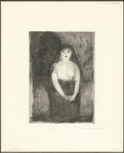 Studie af en model af Edvard Munch