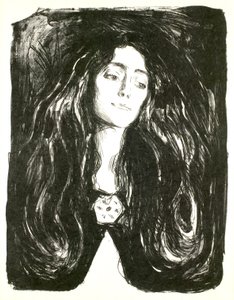 Brochen. Eva Mudocci af Edvard Munch
