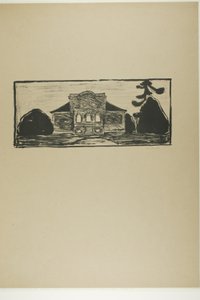 Haven foran Dr. Lindes hus af Edvard Munch