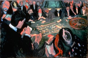 Roulettebordet i Monte Carlo, 1903 af Edvard Munch