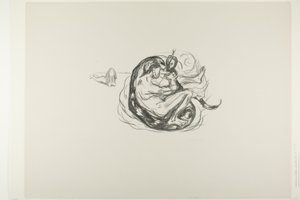 Slangen er dræbt af Edvard Munch