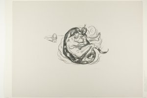 Slangen er dræbt af Edvard Munch