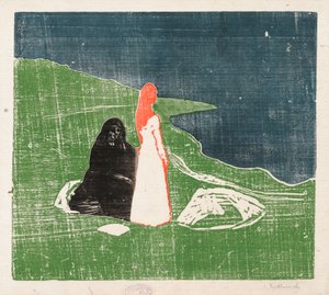 To kvinder på bredden af Edvard Munch