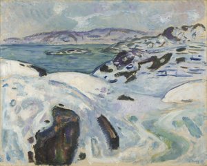 Vinter på Fjorden af Edvard Munch