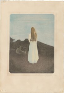 Ung kvinde på stranden af Edvard Munch
