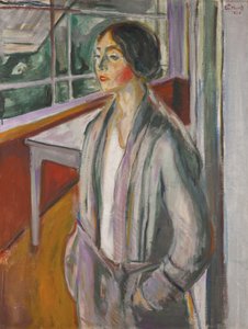 Ung kvinde på verandaen af Edvard Munch